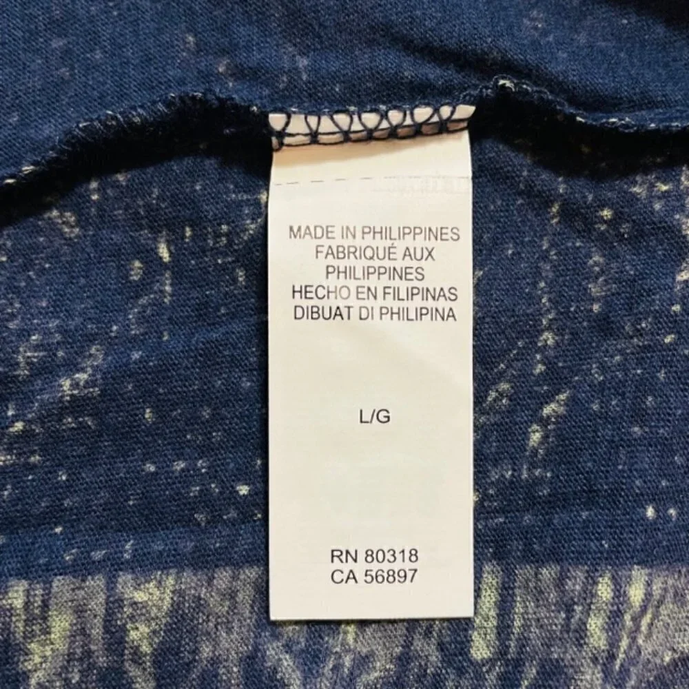 LUCKY BRAND Geometric Burnout Top - Size Large